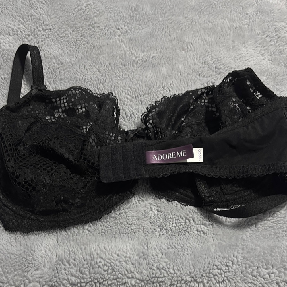 Adore Me Black Lace Bra